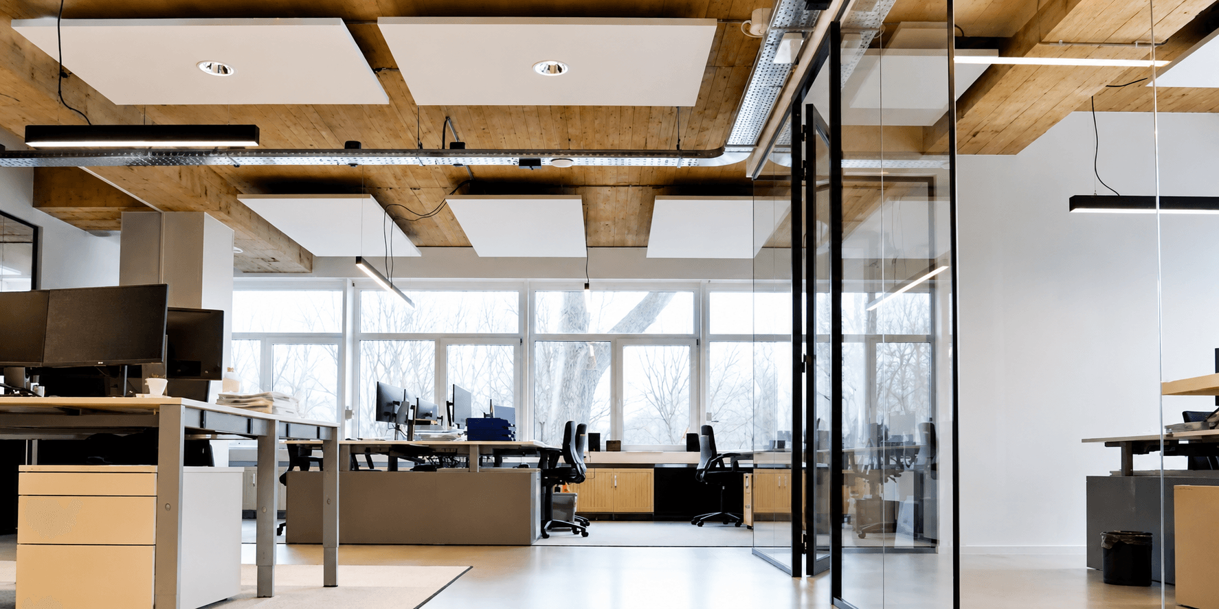 Clean modern office